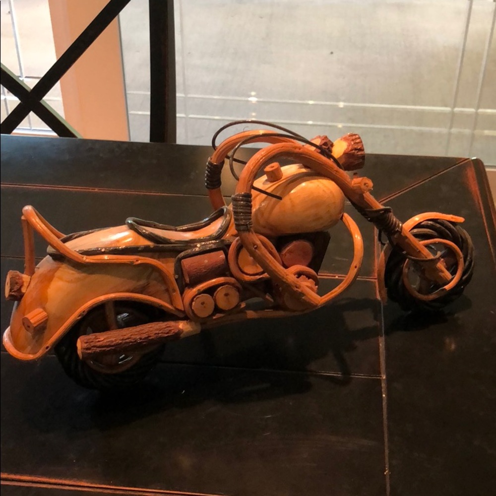 Handcrafted Wood Motorcycle